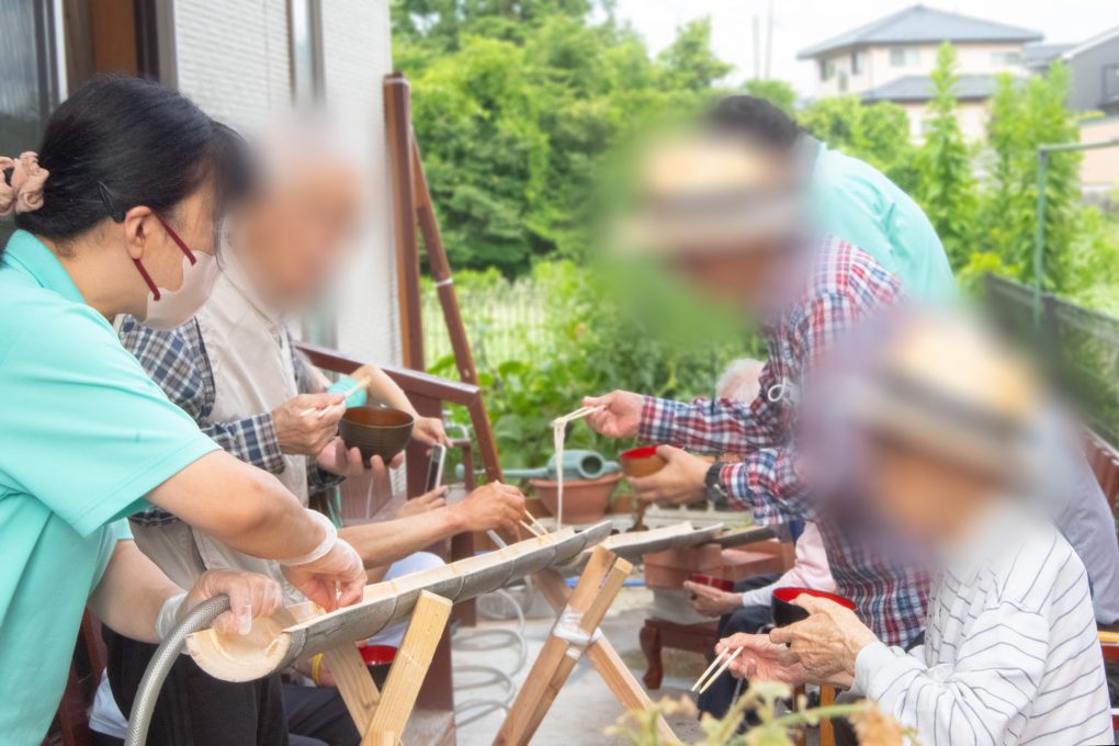 7月 流しそうめん
